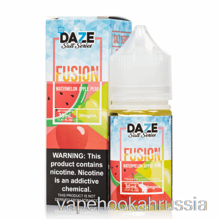 Vape Russia ледяной арбуз яблоко груша - 7 солей Daze Fusion - 30мл 30мг